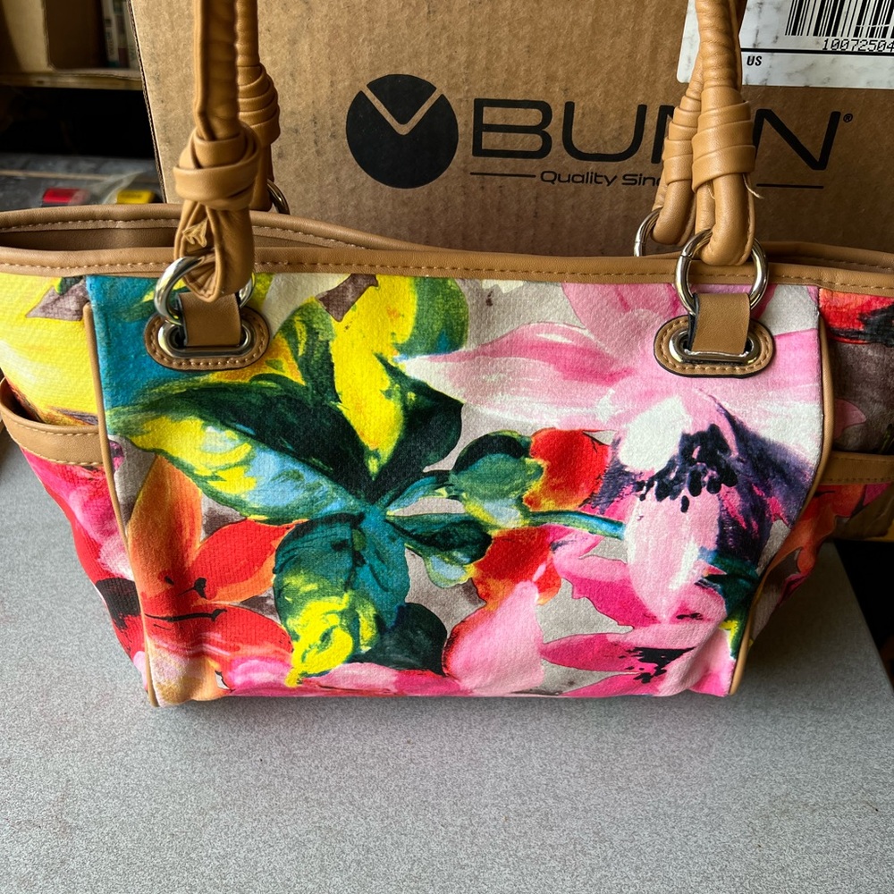 Burton Colorful Floral Shoulder Bag